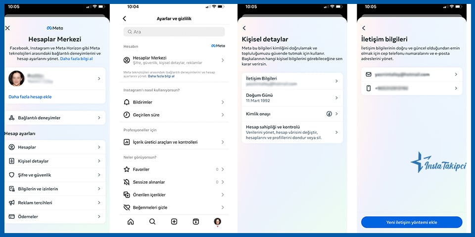 Instagram Telefon Numarası Ekleme Adımları